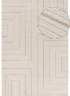 Carmel Cream - Beige Geometric Rug | 6040 - Joe’s Haven