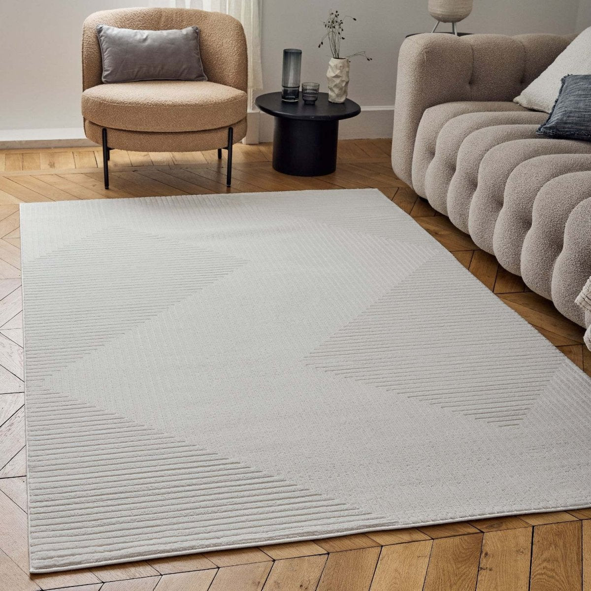 Carmel Cream Geometric Rug | 6040 - Joe’s Haven