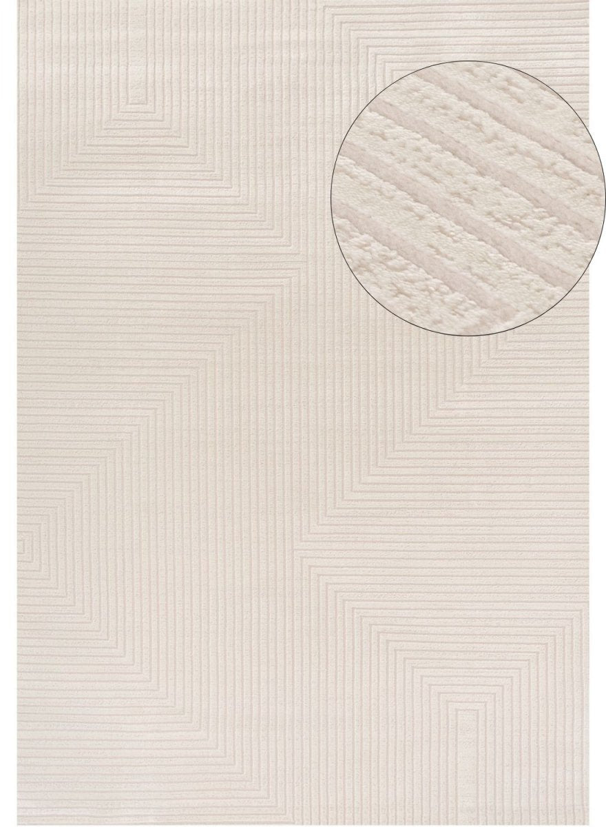Carmel Cream Geometric Rug | 6040 - Joe’s Haven