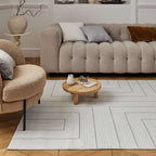 Carmel Cream-Grey Geometric Rug | 6040 - Joe’s Haven