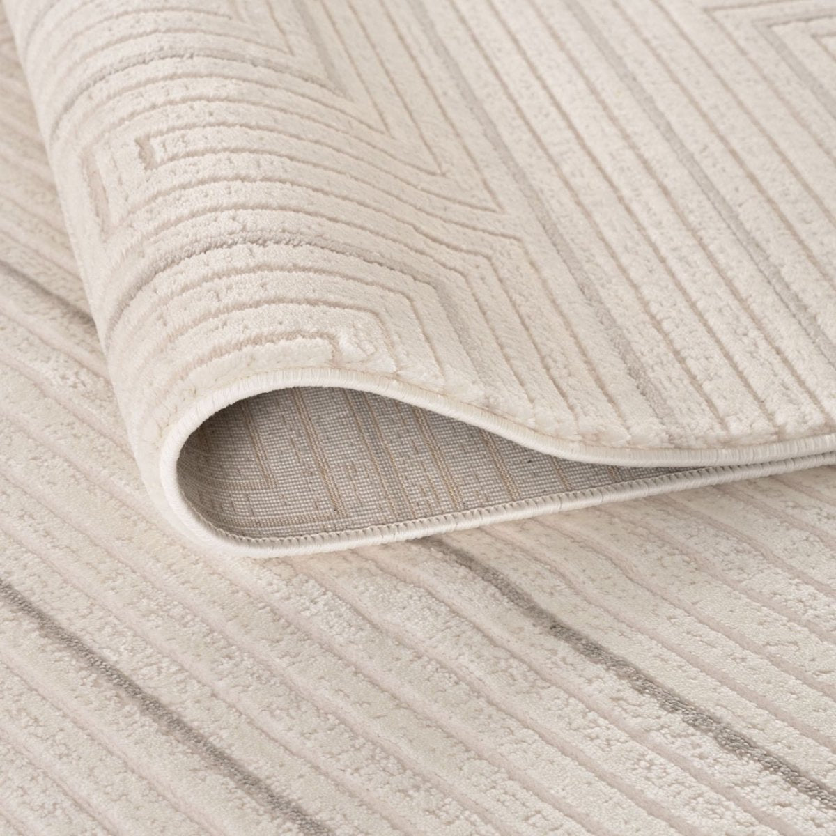 Carmel Cream-Grey Geometric Rug | 6040 - Joe’s Haven