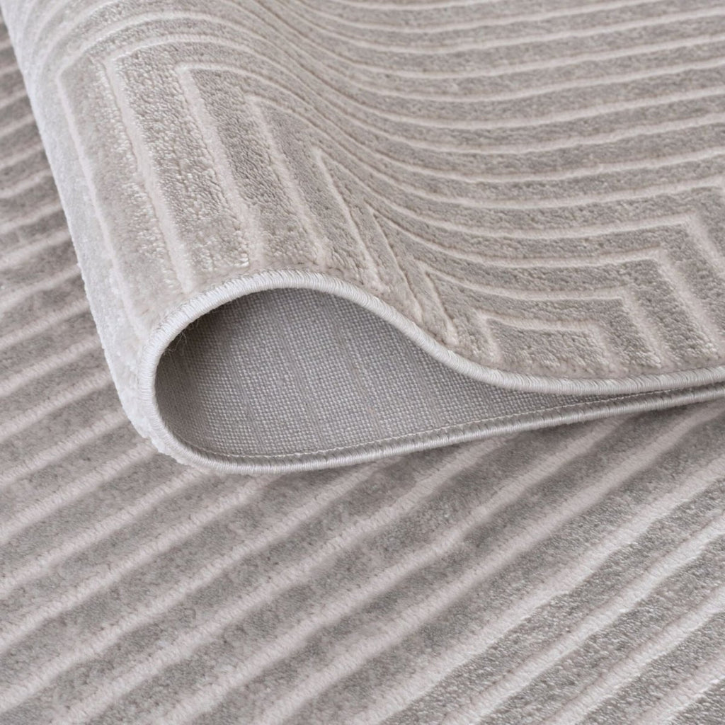 Carmel Grey-Cream Geometric Rug | 6050 - Joe’s Haven