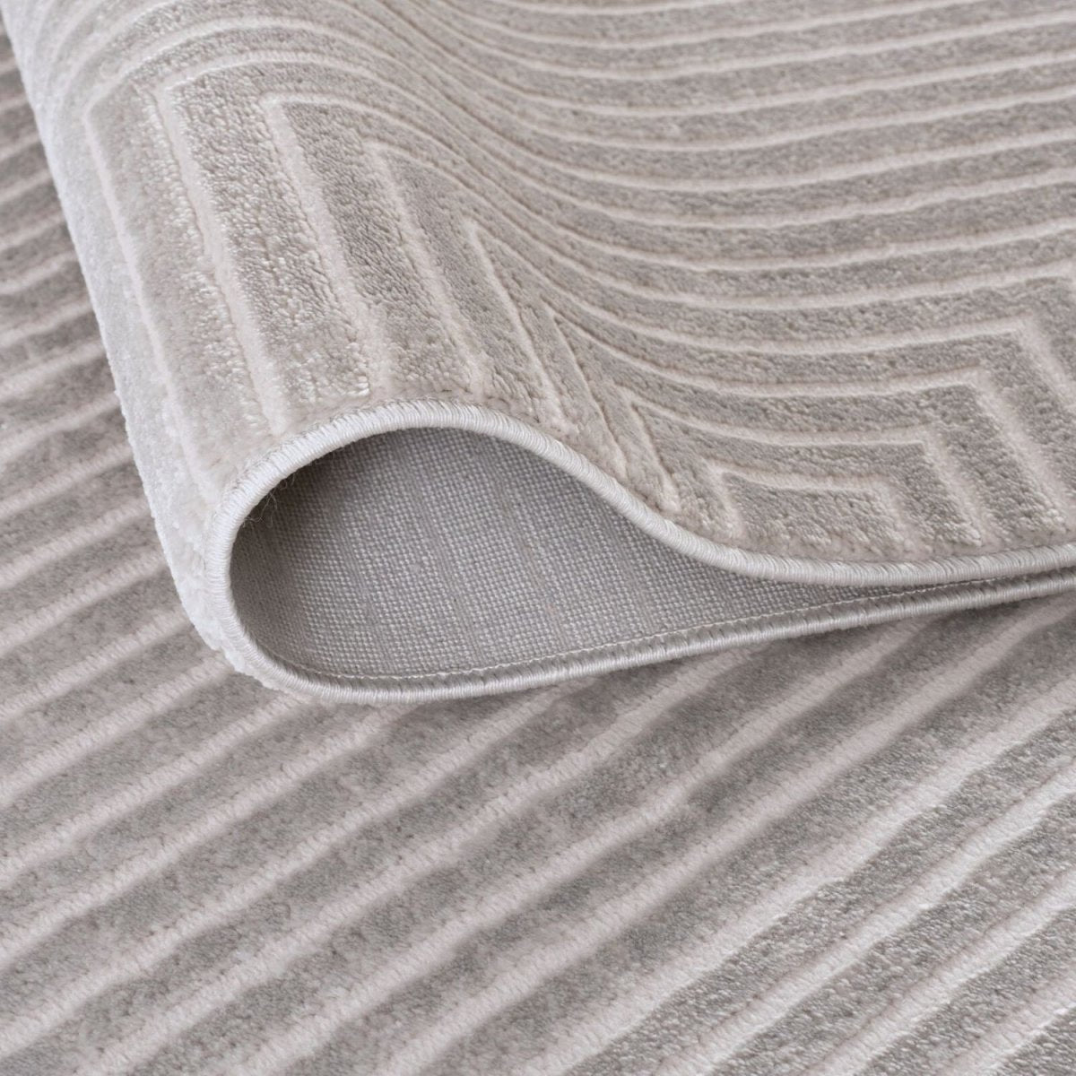 Carmel Grey-Cream Geometric Rug | 6050 - Joe’s Haven