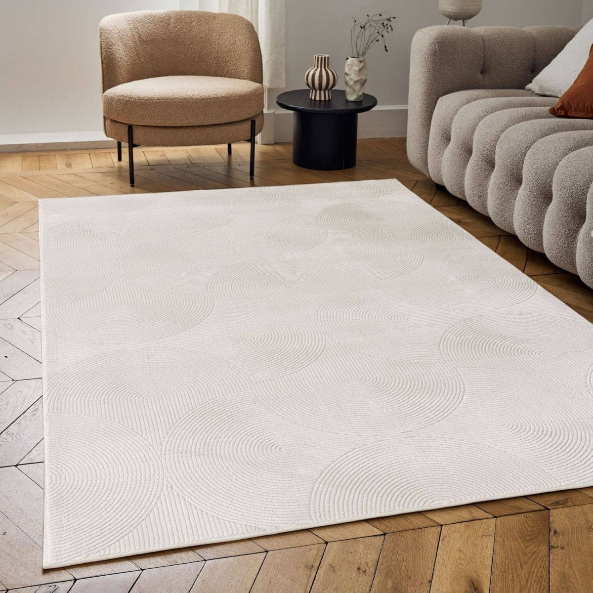 Carmel Cream Geometric Rug | 6070 - Joe’s Haven