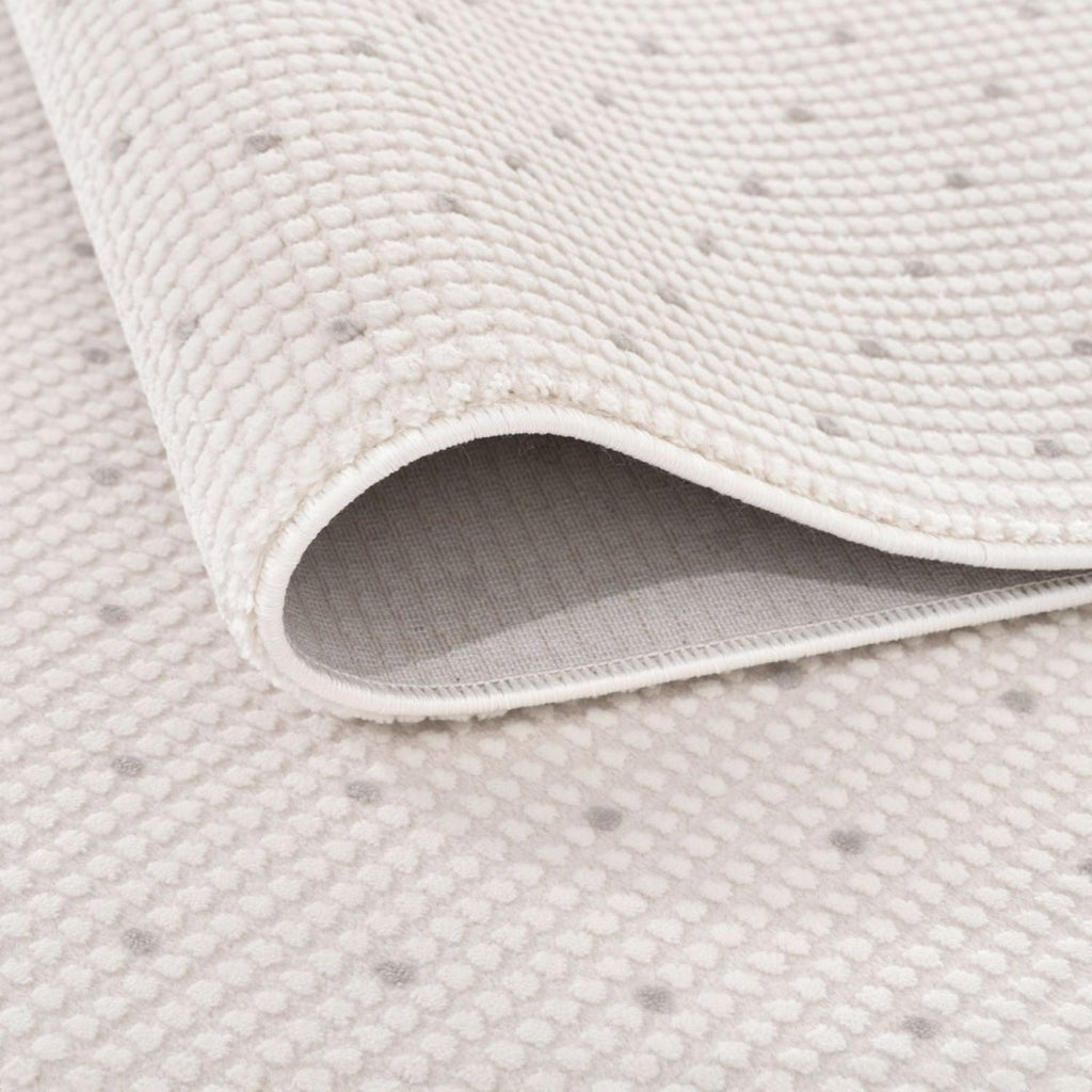 Carmel Cream-Grey Dots Rug | 6080 - Joe’s Haven