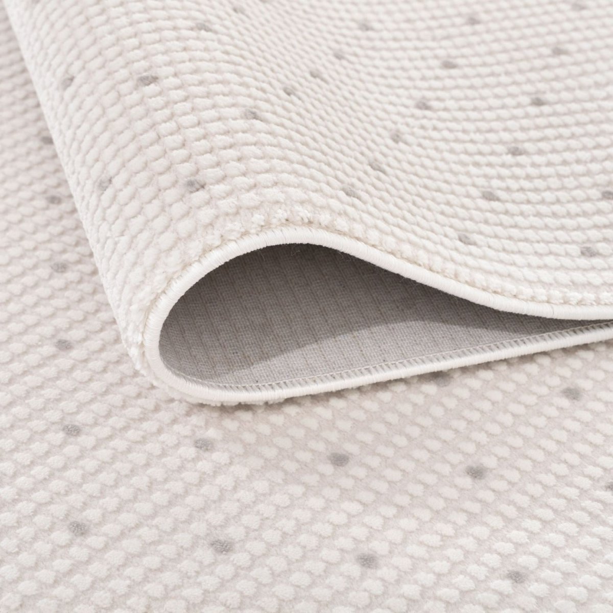 Carmel Cream-Grey Dots Rug | 6080 - Joe’s Haven
