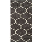Moroccan Dark Grey Shaggy Rug | 640