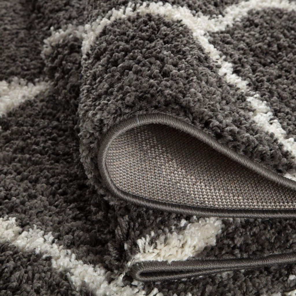 Moroccan Dark Grey Shaggy Rug | 640 - Joe’s Haven