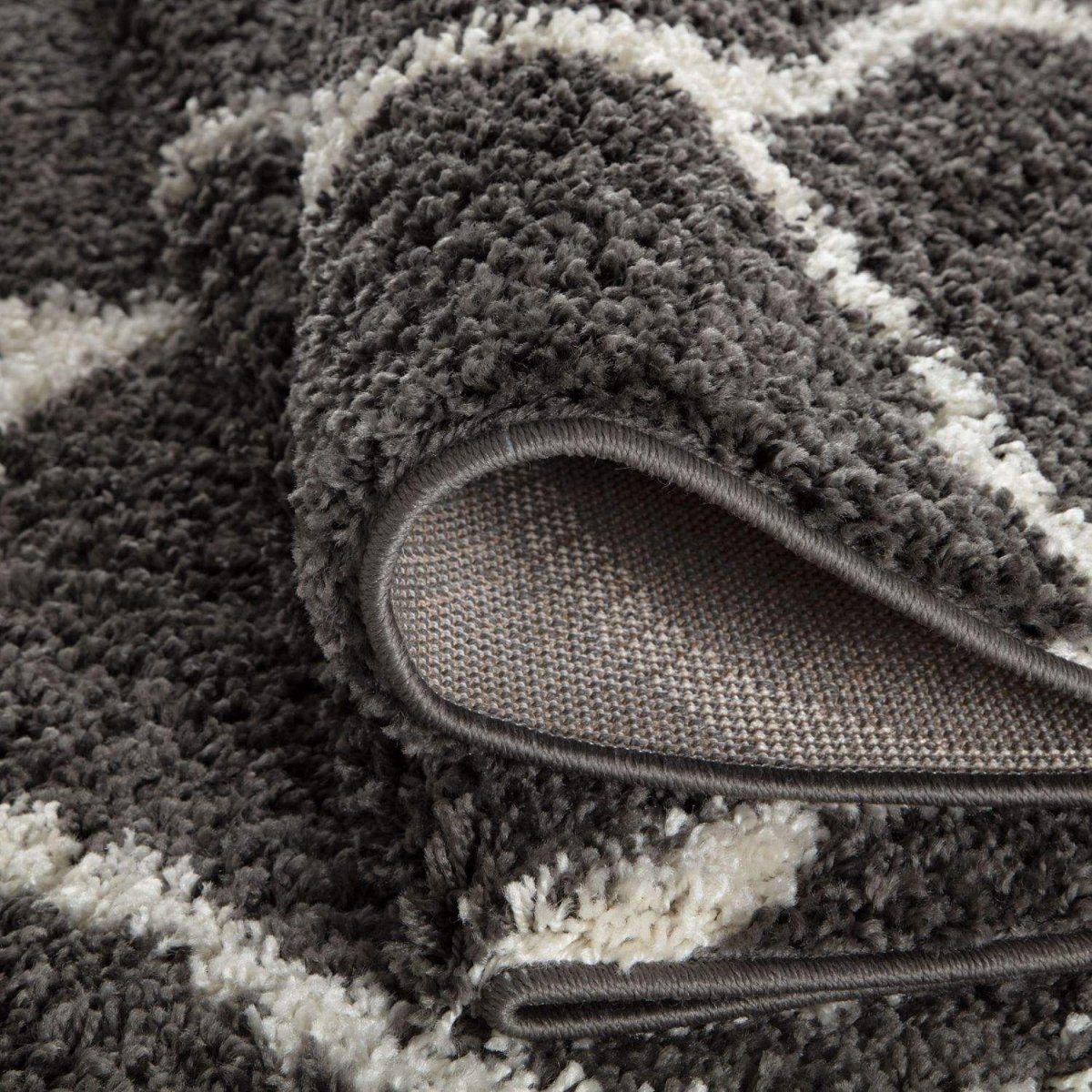 Moroccan Dark Grey Shaggy Rug | 640 - Joe’s Haven