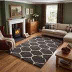 Moroccan Dark Grey Shaggy Rug | 640 - Joe’s Haven