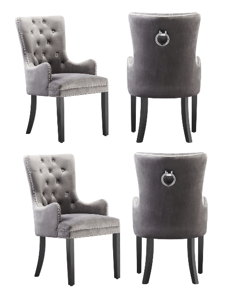 Windsor LUX Velvet Dining Chair (with armrests) - Joe’s Haven