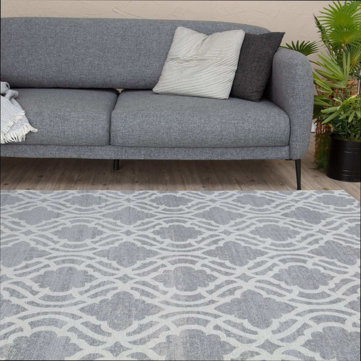 Washable Rug Carina Grey | 6901G - Joe’s Haven