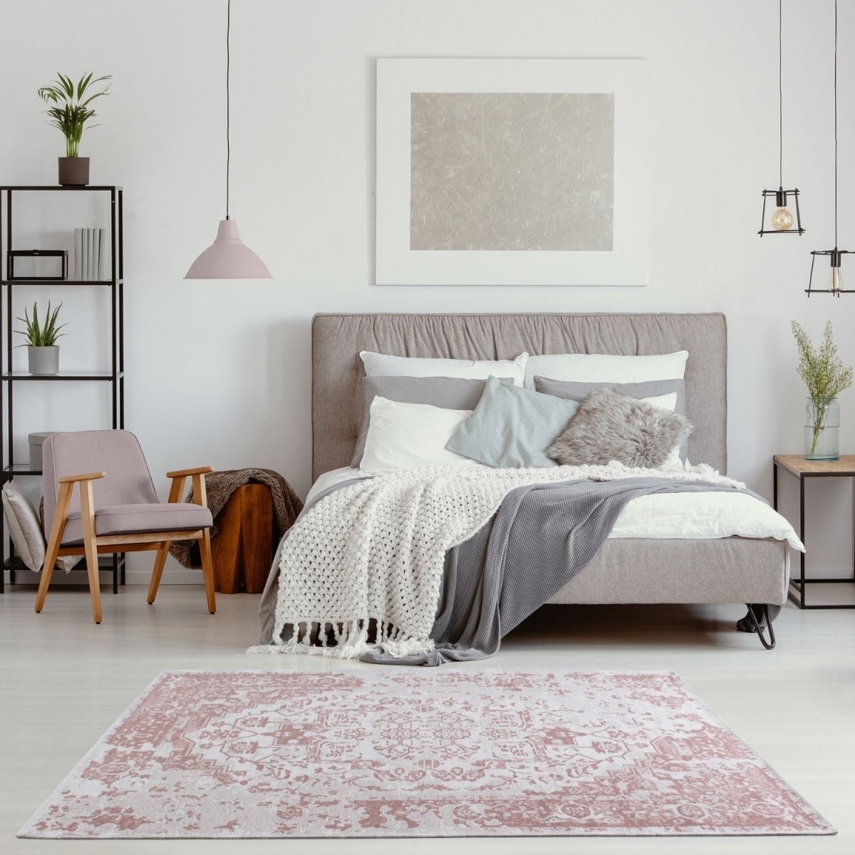 Washable Rug Carina Pink | 6962 - Joe’s Haven