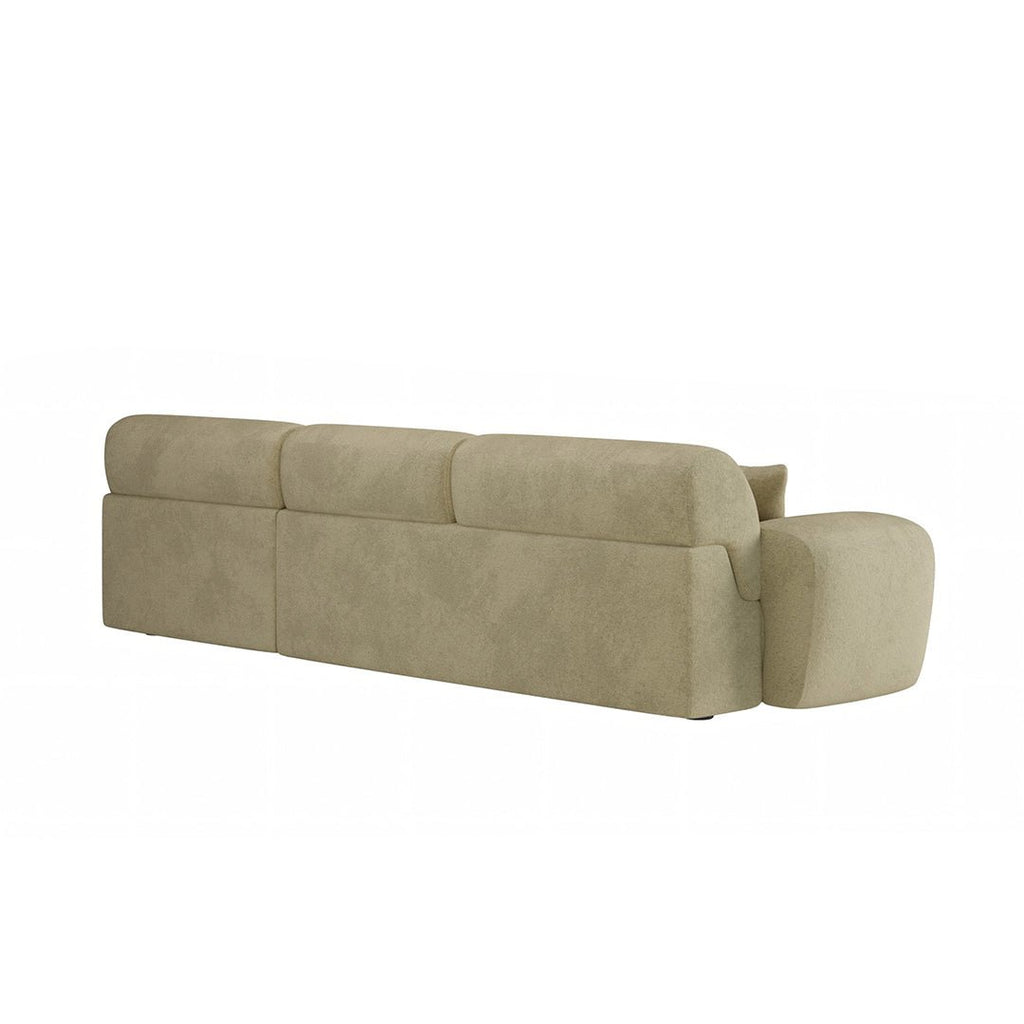 Khatri Three Seater Corner Sofa, Chenille - Joe’s Haven