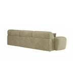 Khatri Three Seater Corner Sofa, Chenille - Joe’s Haven