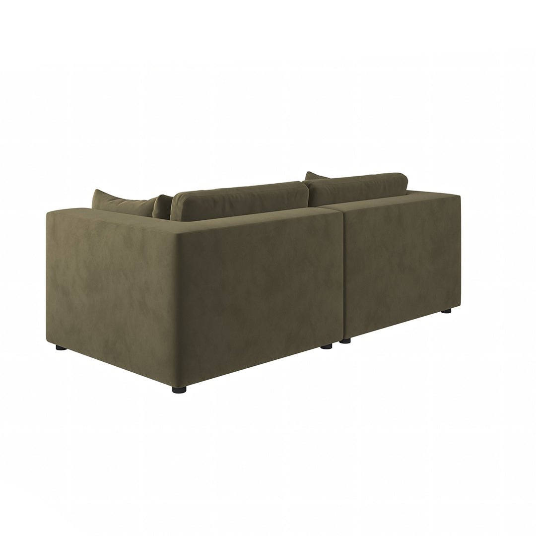 Makhmudov Loveseat Sofa, Two Seater Sofa, Velvet - Joe’s Haven