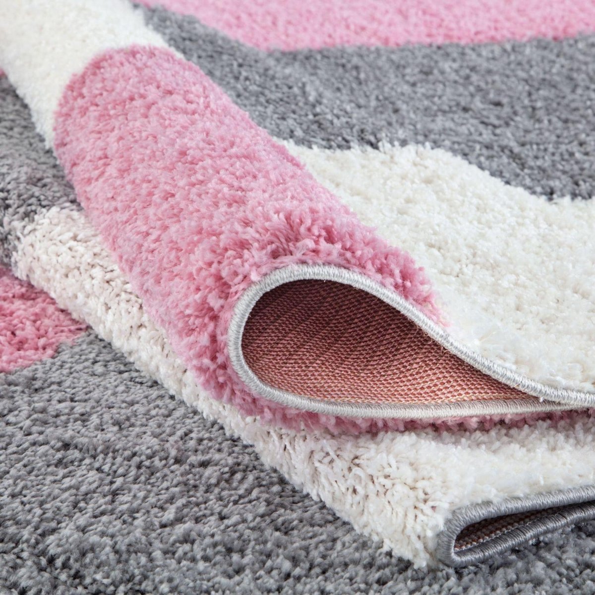 Myshaggy Geometric Pink Rug - Joe’s Haven