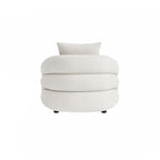 Sadiq Armchair With Cushion, White Boucle - Joe’s Haven