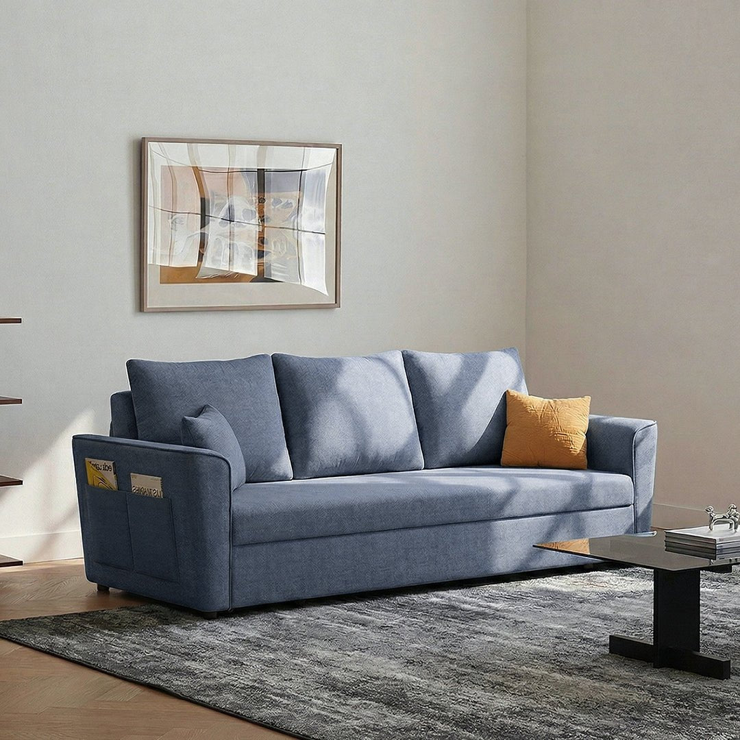 Gertrude Sofa Bed Single Seater, Two Seater, Linen - Joe’s Haven