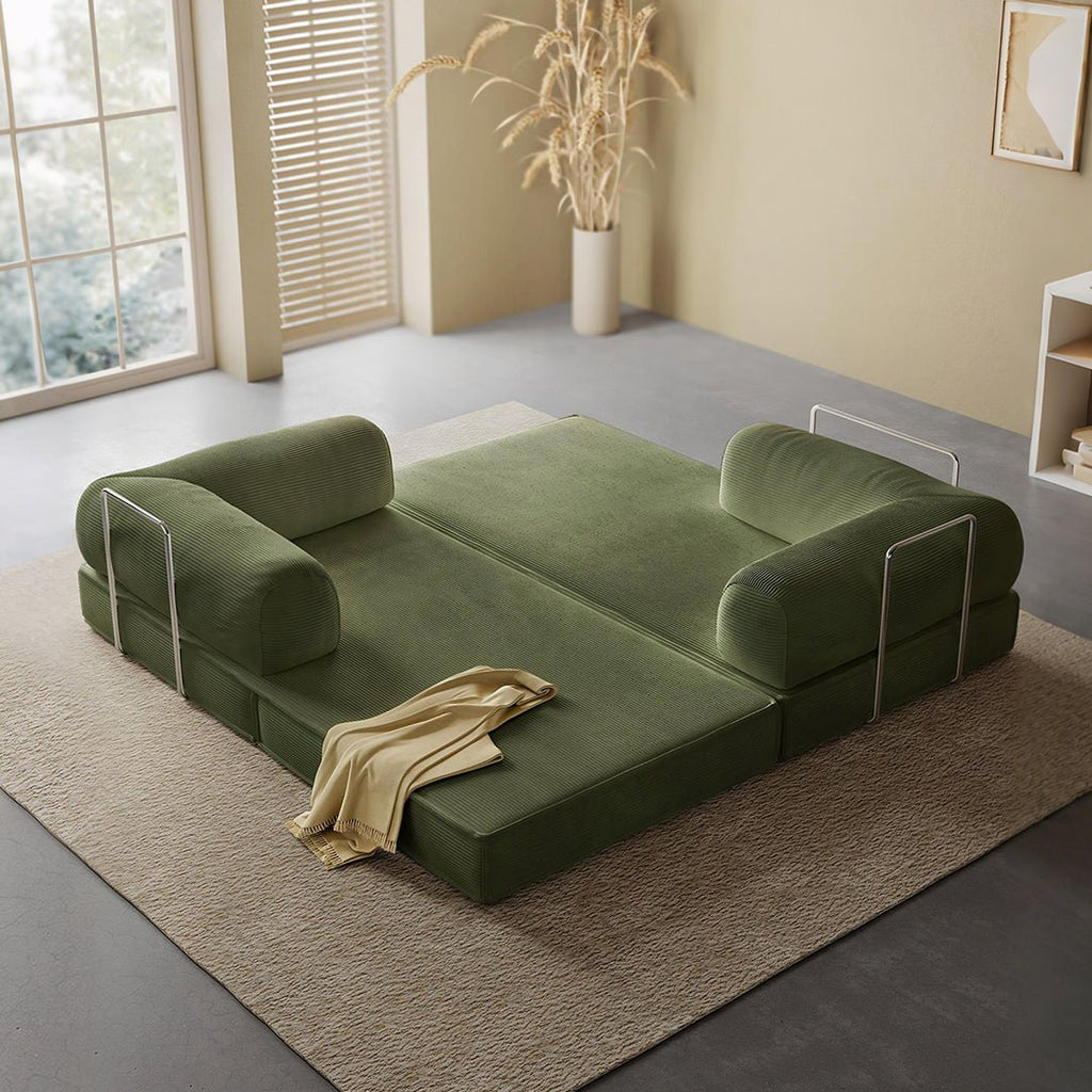 Van Buren Foldable Lazy Sofa Bed, Corduroy - Joe’s Haven