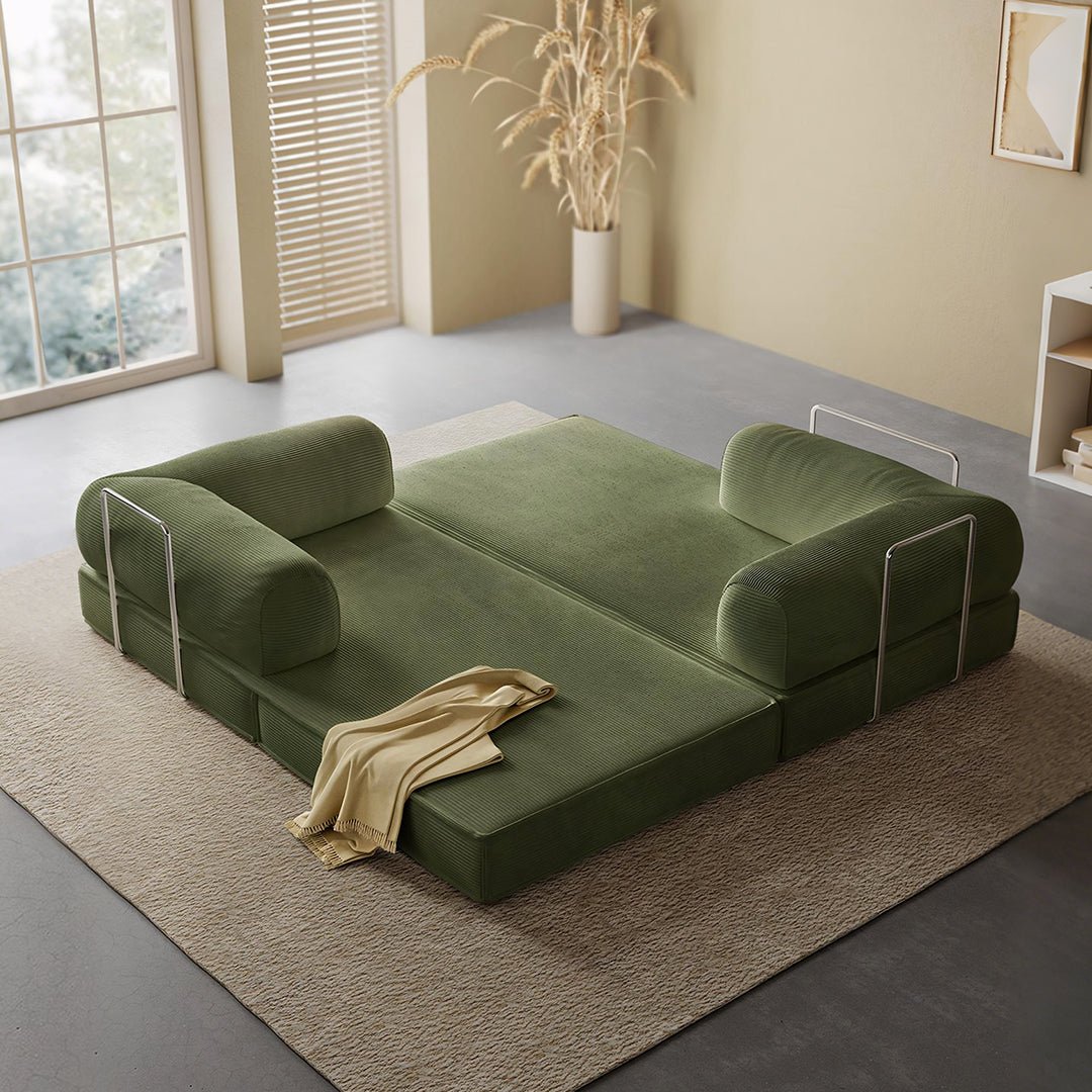 Van Buren Foldable Lazy Sofa Bed, Corduroy - Joe’s Haven