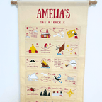 Personalised Fabric Christmas Advent Calendar - Santa Tracker - Joe’s Haven