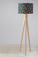Navy Blue Floral Lampshade, Ceiling or Table Lamp Shade - Joe’s Haven