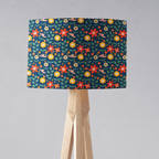 Navy Blue Floral Lampshade, Ceiling or Table Lamp Shade - Joe’s Haven