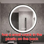 LUVODI 800x800mm Round LED Bathroom Mirror, Black Frame, Anti - Fog, Touch Sensor - Joe’s Haven