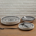 Maya 12 Piece Black And White Dinner Set - Joe’s Haven