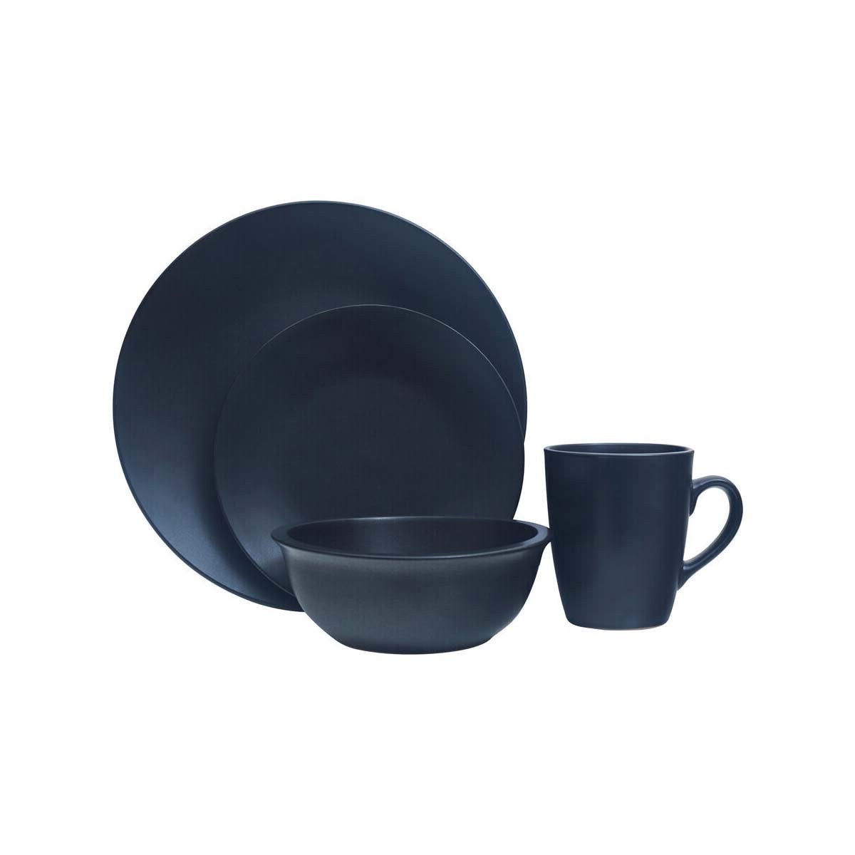 Elmira 16 Piece Black Dinner Set - Joe’s Haven