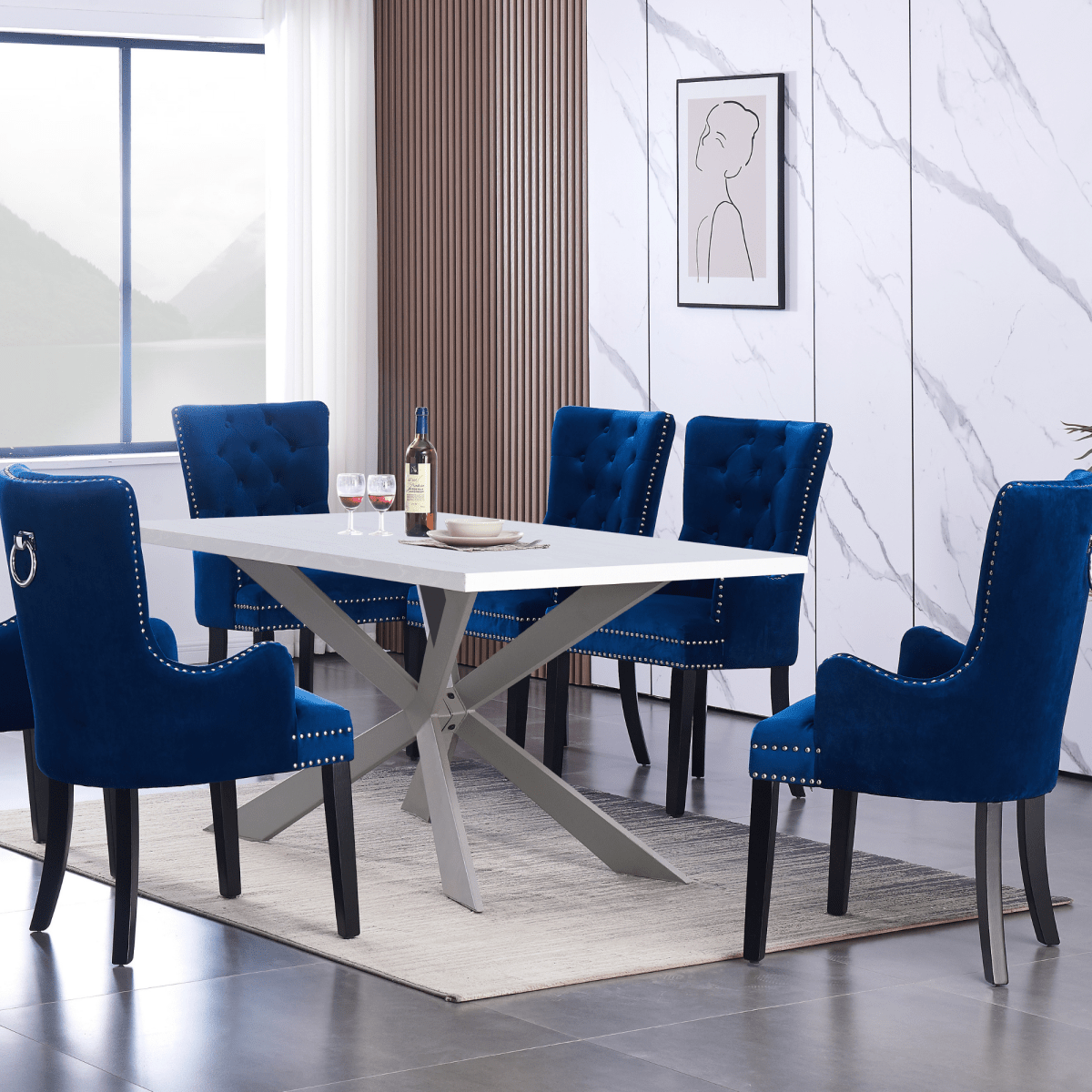 Windsor LUX Velvet Dining Chair (with armrests) - Joe’s Haven