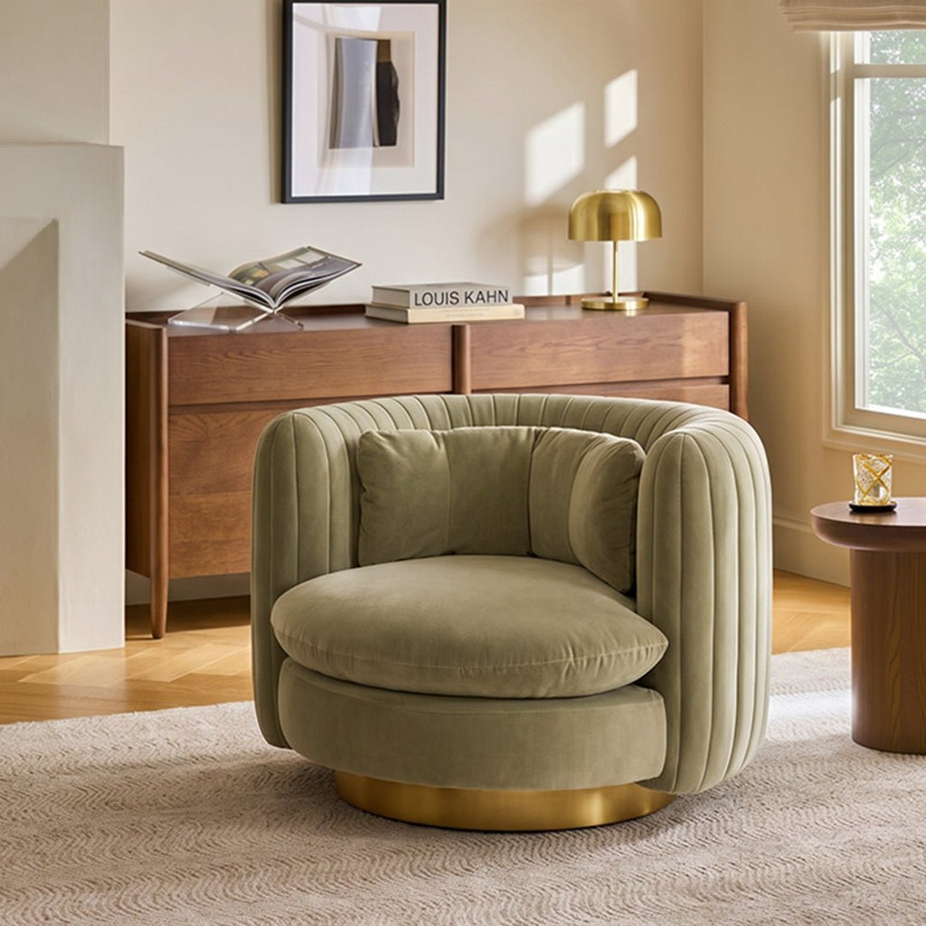 Nova Swivel Armchair, Boucle - Joe’s Haven