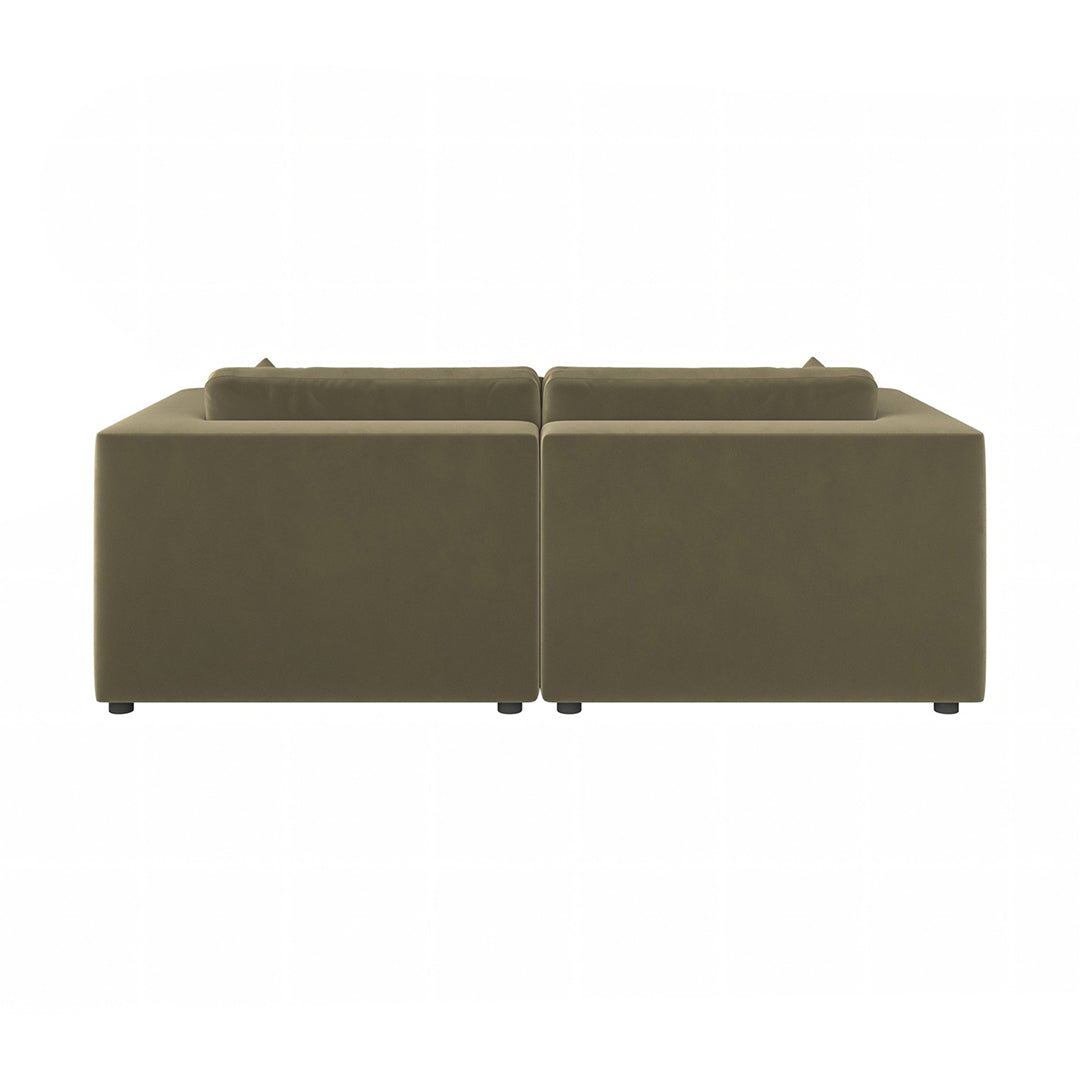 Makhmudov Loveseat Sofa, Two Seater Sofa, Velvet - Joe’s Haven