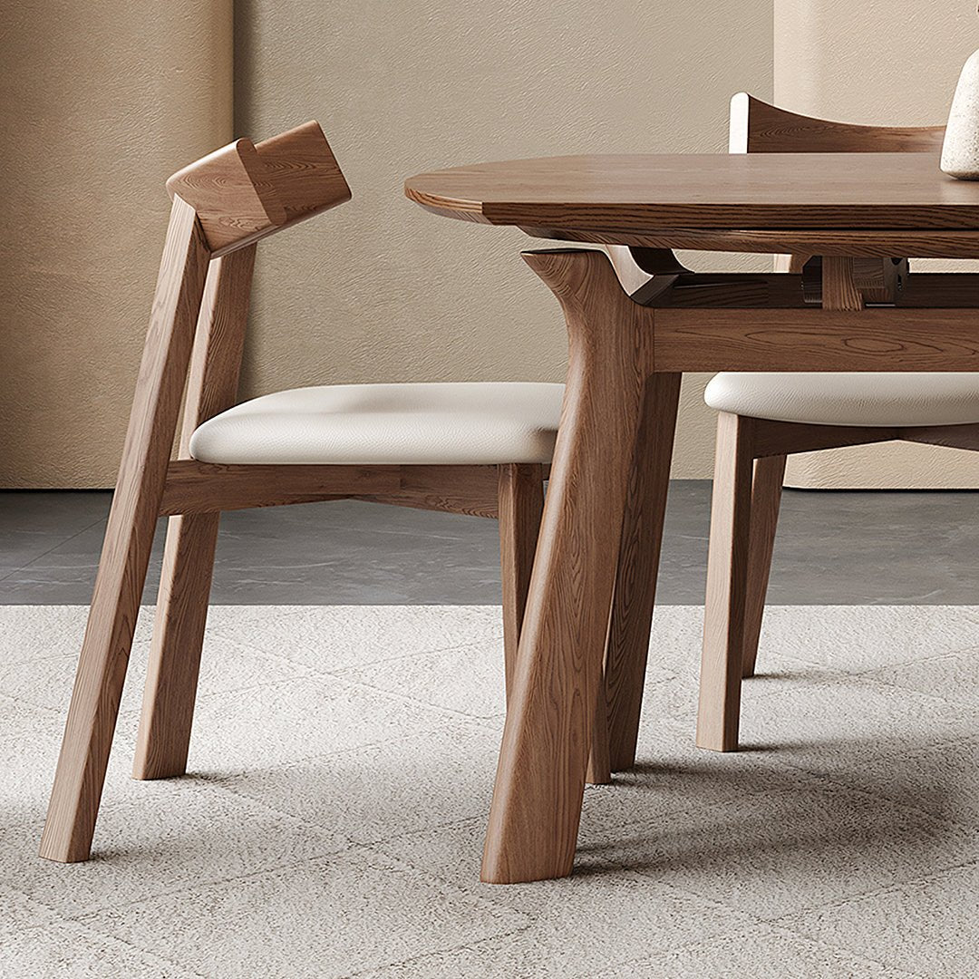Aitken Round Folding Dining Table, Solid Wood - Joe’s Haven
