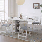 Weilai Concept Signature Folding Dining Table, White, Oval - Joe’s Haven