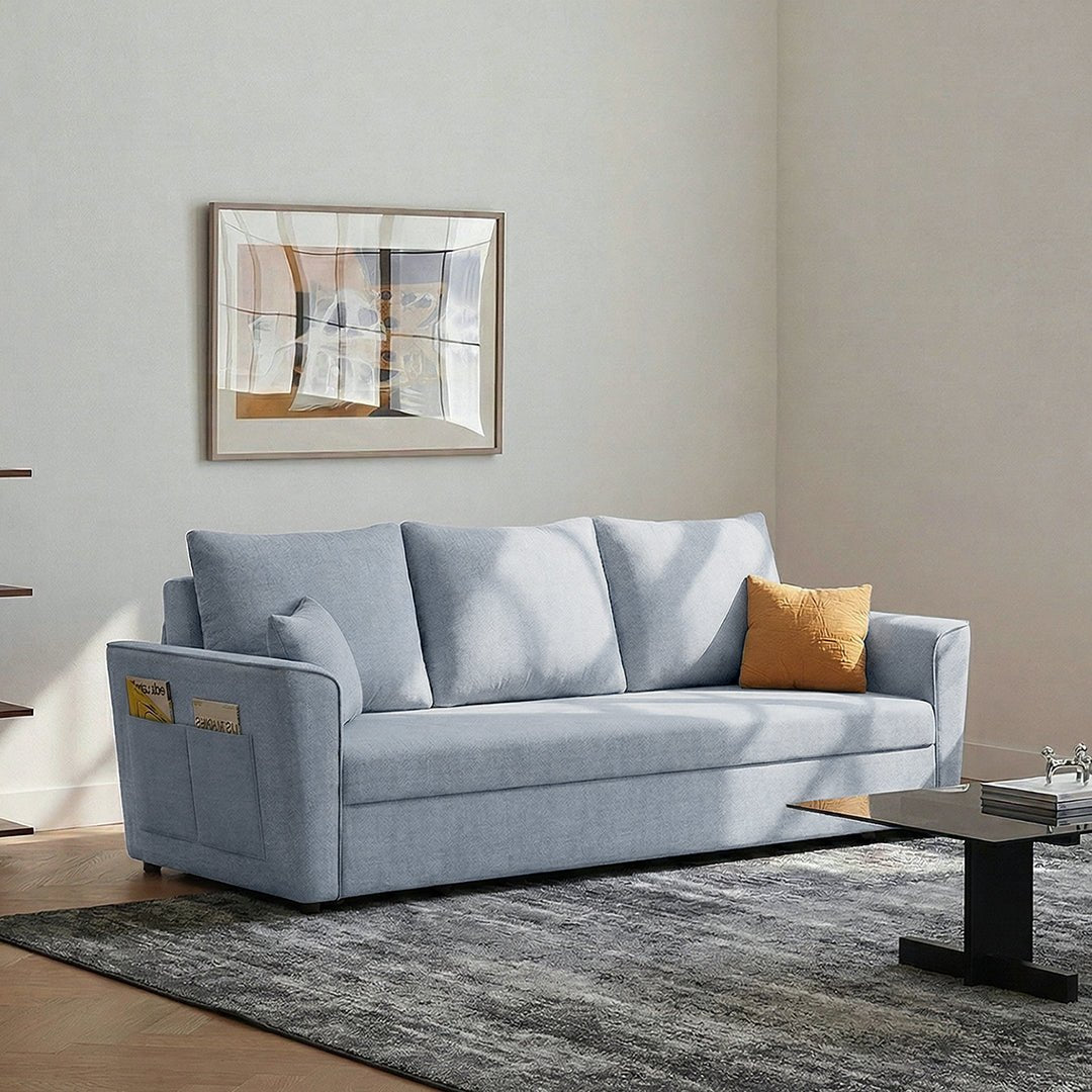 Gertrude Sofa Bed Single Seater, Two Seater, Linen - Joe’s Haven