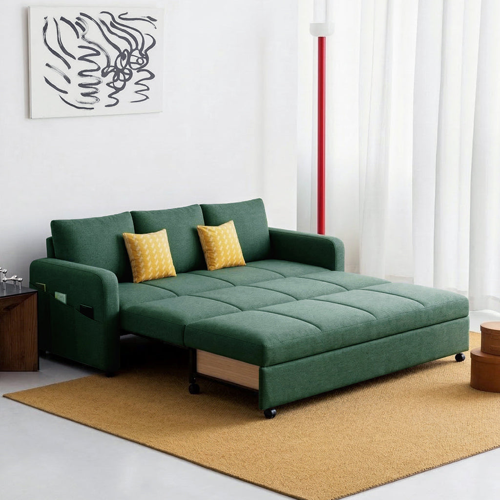 Gabriel Two Seater Sofa Bed, Linen