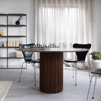 Ivar Round Dining Table, Oak Or Walnut - Joe’s Haven