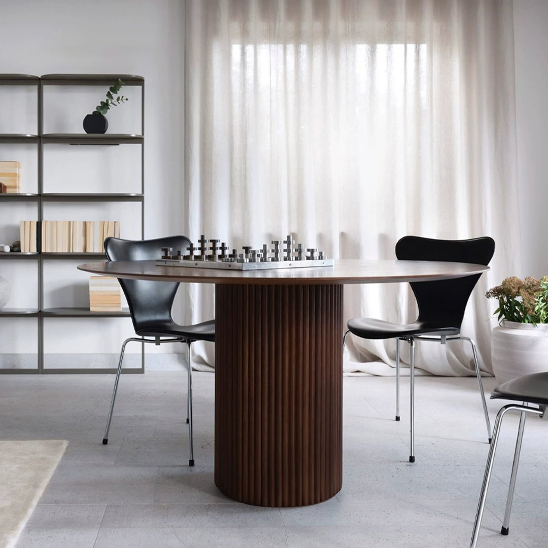 Ivar Round Dining Table, Oak Or Walnut - Joe’s Haven