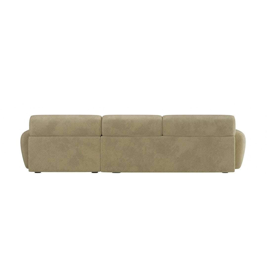 Khatri Three Seater Corner Sofa, Chenille - Joe’s Haven