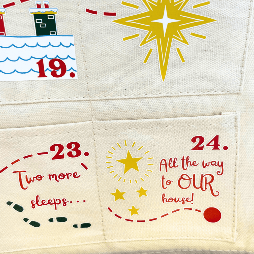 Personalised Fabric Christmas Advent Calendar - Santa Tracker - Joe’s Haven