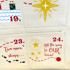 Personalised Fabric Christmas Advent Calendar - Santa Tracker - Joe’s Haven