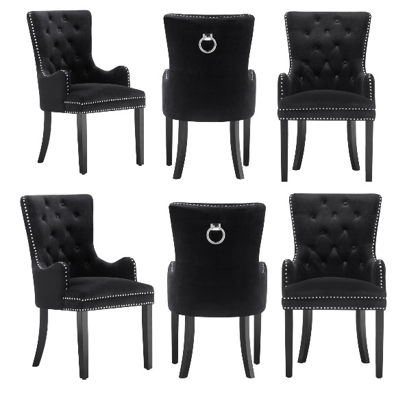 Windsor LUX Velvet Dining Chair (with armrests) - Joe’s Haven