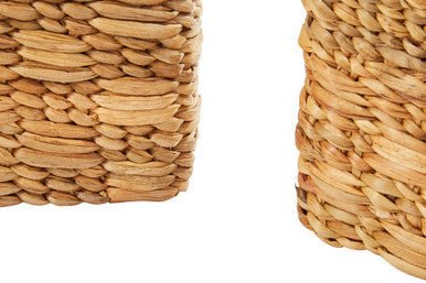 Lidi Set of 3 Natural Water Hyacinth Storage Baskets - Joe’s Haven