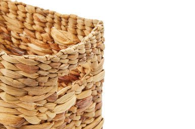 Lidi Set of 3 Natural Water Hyacinth Storage Baskets - Joe’s Haven