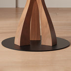 Caruso Round Extending Dining Table, Sintered Stone, White - Joe’s Haven