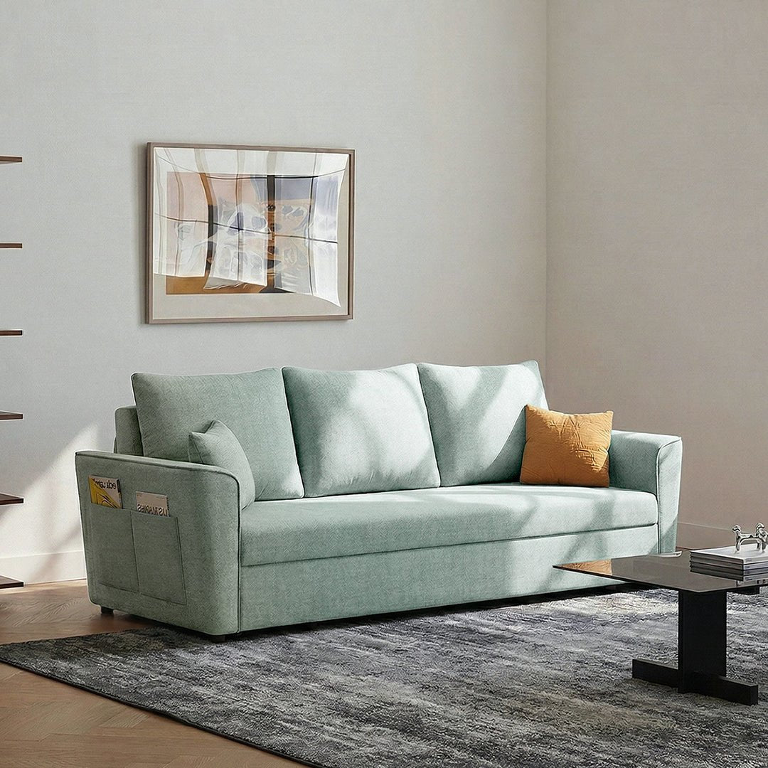 Gertrude Sofa Bed Single Seater, Two Seater, Linen - Joe’s Haven