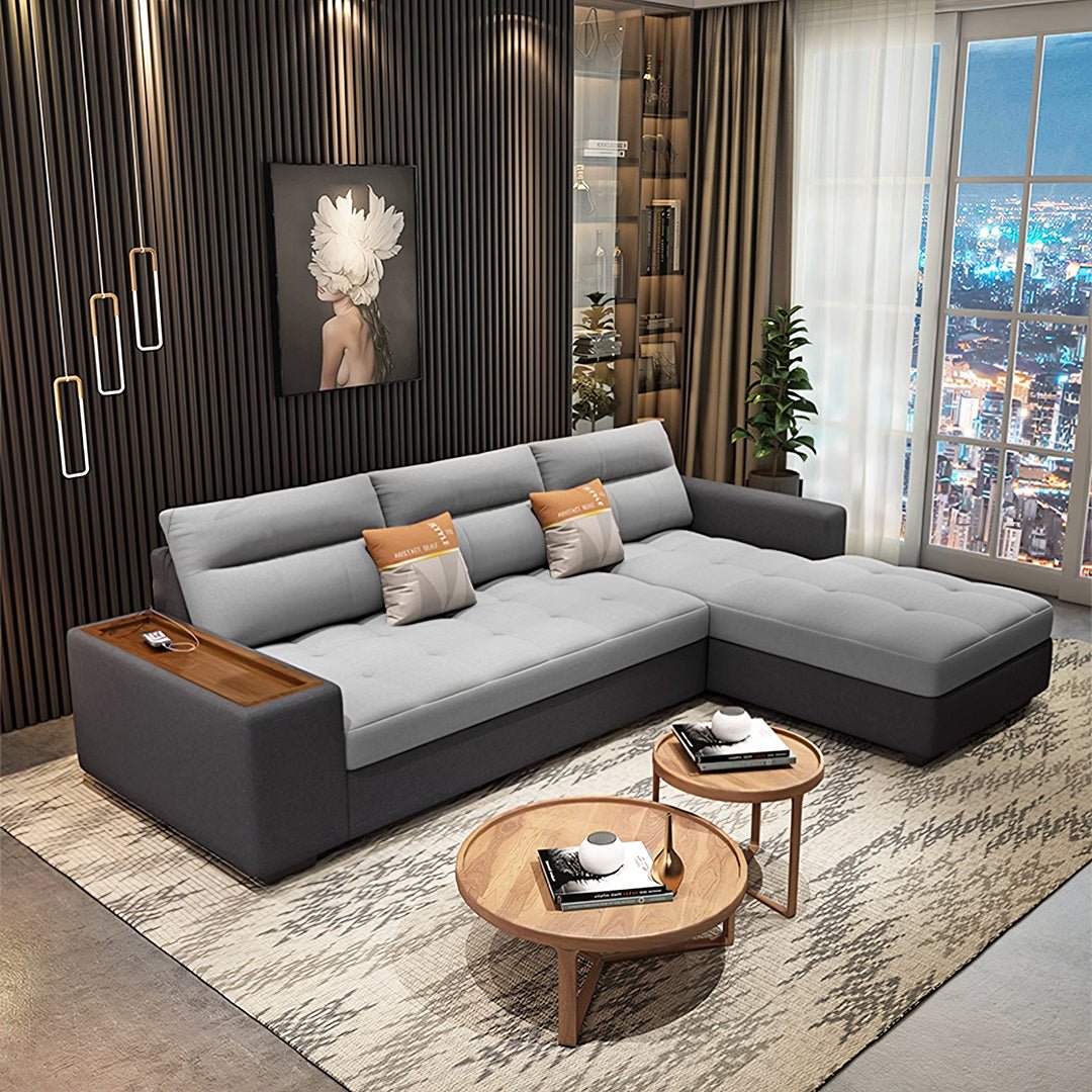 Lobo Sectional Sofa With Storage, Chaise Lounge Sofa Bed - Joe’s Haven