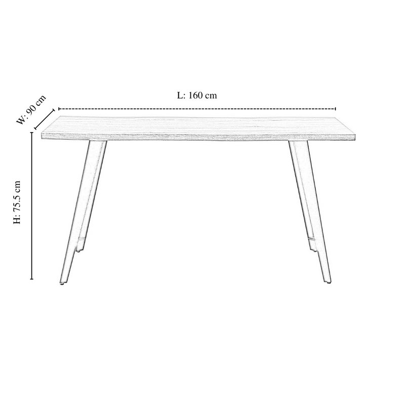Vittorio Rocco LUX 5PCs Dining Set includes an Oak Dining Table and Set of 4 Dining Chairs - Joe’s Haven